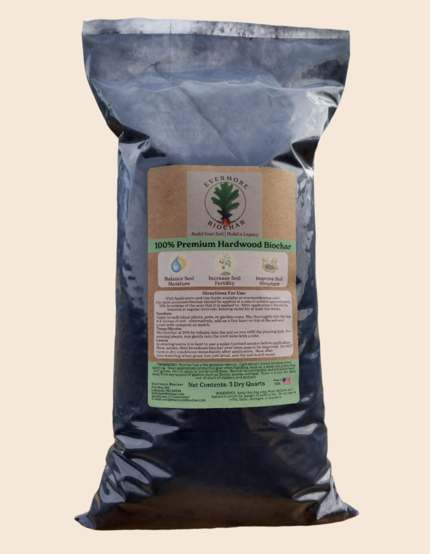 100% Premium Hardwood Biochar